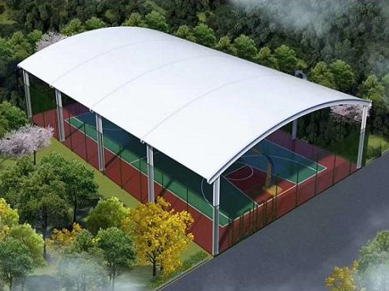 膜结构球场遮阳棚